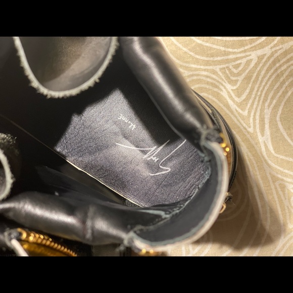 Giuseppe Zanotti Coby velvet hi-top sneakers - Picture 4 of 6